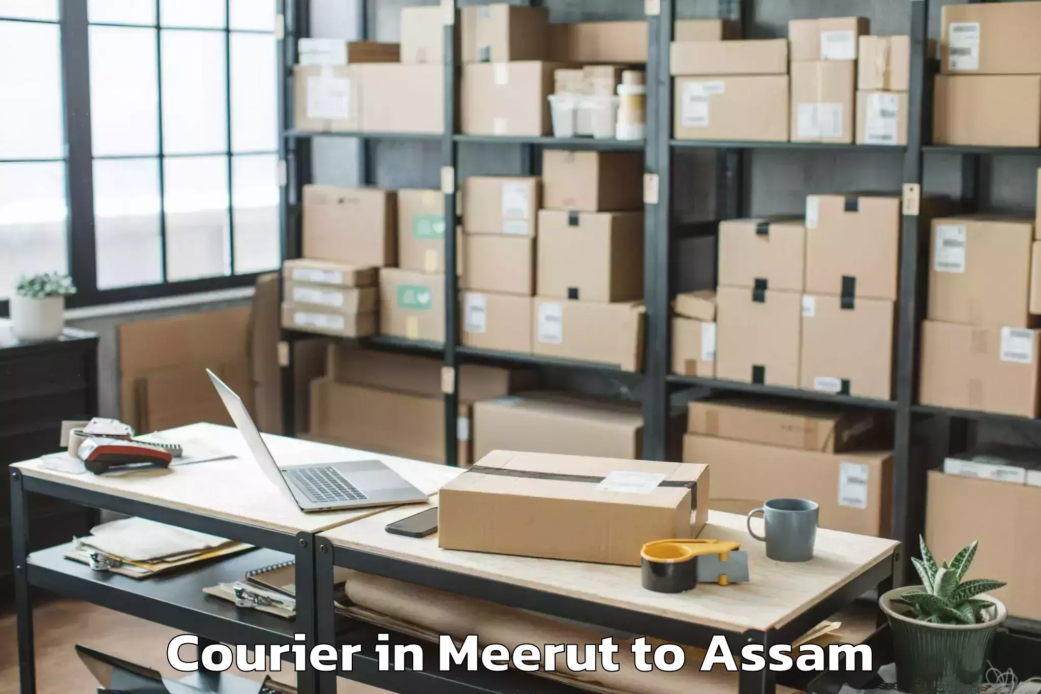 Reliable Meerut to Golaghat Courier